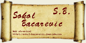 Sokol Bačarević vizit kartica